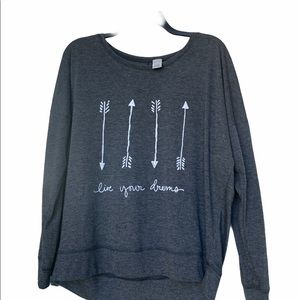 Grey long sleeve shirt